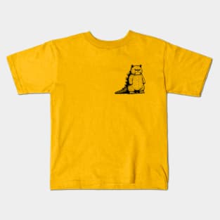 Catzilla (pocket print) Kids T-Shirt
